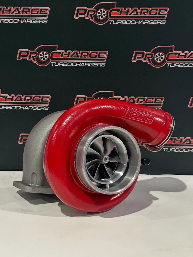 Procharge performance turbocharger with red compressor housing