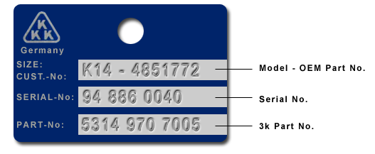 KKK Turbo Tag Identification