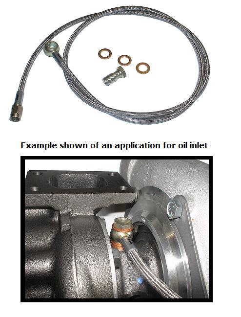 Hose: Oil Supply Braided to -3 AN Female